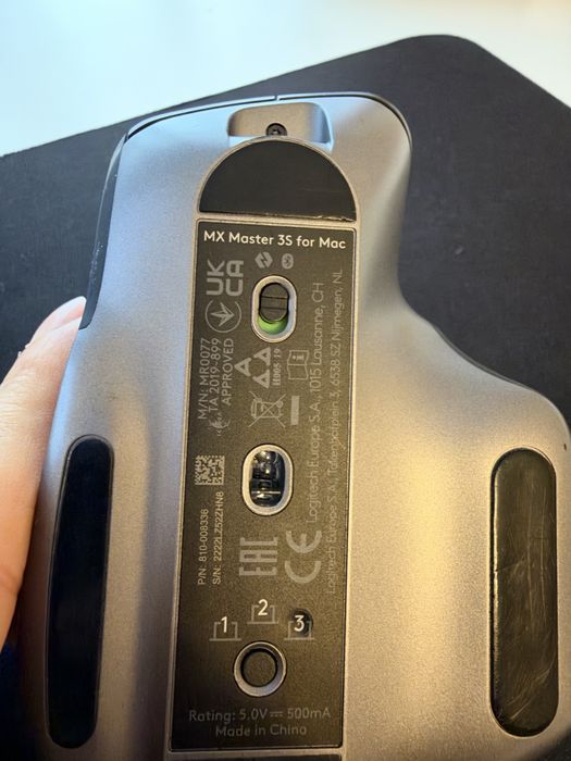 Mouse Logitech MX Master 3S + Receiver USB + Mousepad SteelSeries