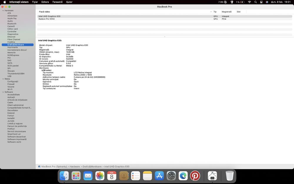 MacBook Pro A1990 2019