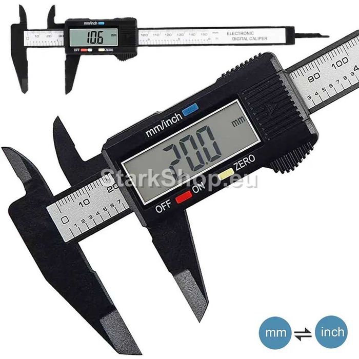 Дигитален шублер с дисплей 0-150mm / 0-6 инча