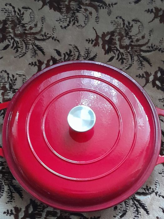 Tigaie/ceaun profesională, nouă din fontă cu capac – 3,1 L – Ernesto