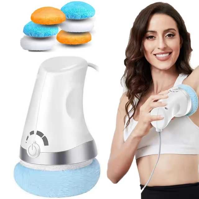 Aparat electric anticelulită Vibra Pro 6 tampoane lavabile ridică firmează netezește pielea
