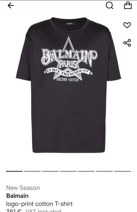 НАМАЛЕНИЕ! Оригинална мъжка тениска Balmain - Размер Л -