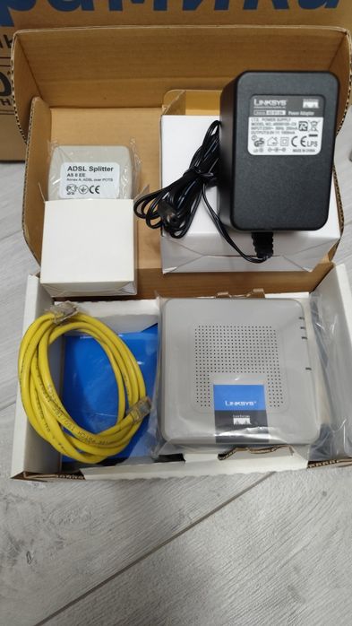 ADSL модем Linksys AM200 с блоком питания