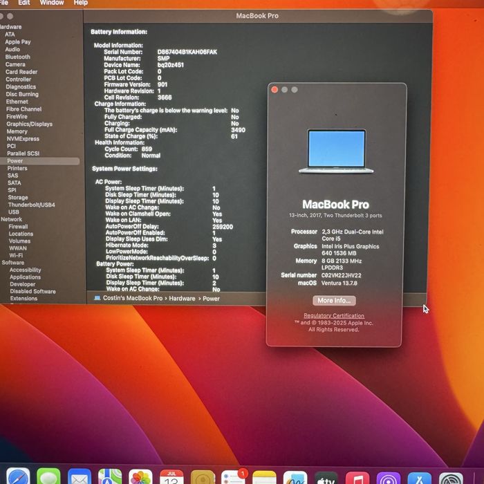 MacBook Pro 13’’ late 2017