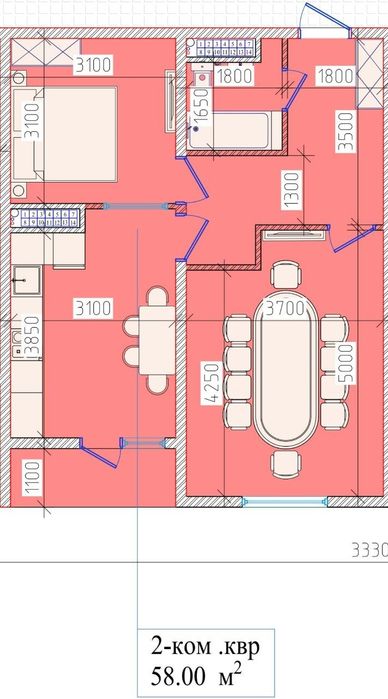 Срочно продается 2х двухкомнатная квартира.