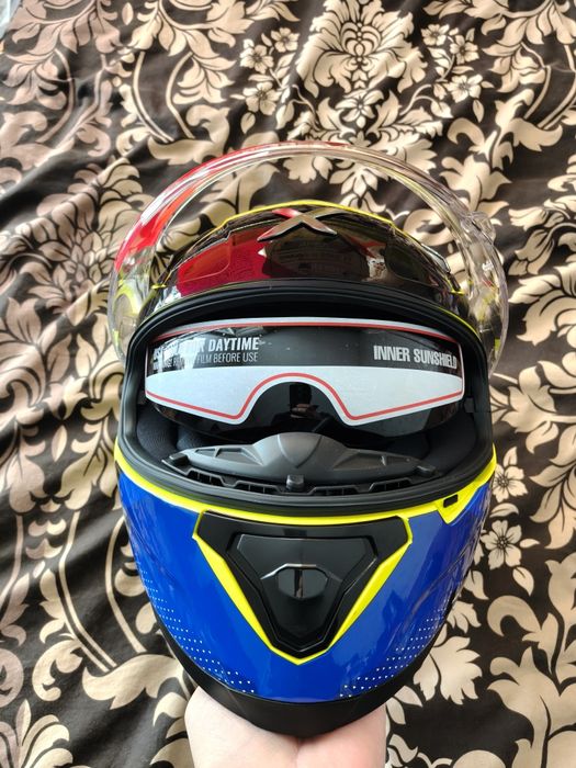 Каска за мотор Axor Apex+тъмен визьор и пинлок