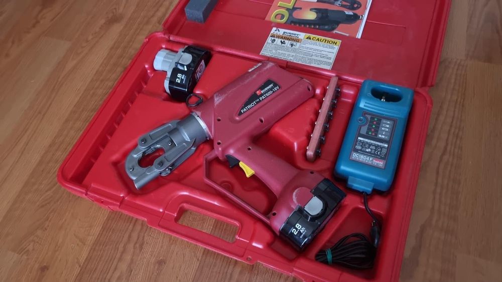 Burndy PAT600-18V presa hidraulica sertizat TEVIzare pret 500 lei FIX