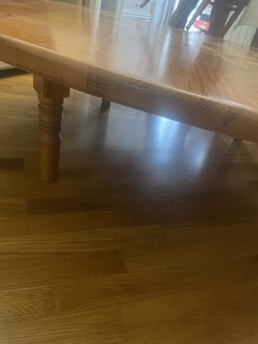 Стол круглый казахский дерево