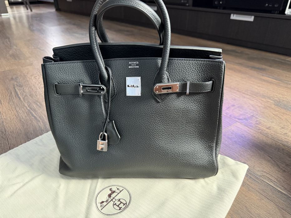 черна чанта HERMES