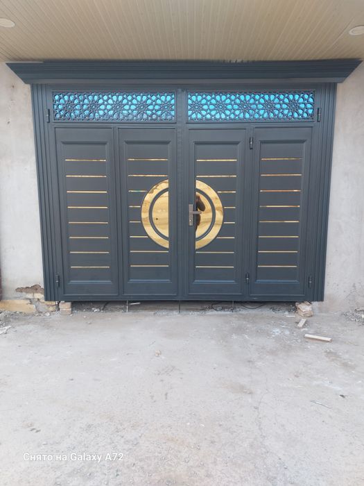 Темир эшик дарвоза панжаралар ва акфа ойна эшиклар ясаймиз