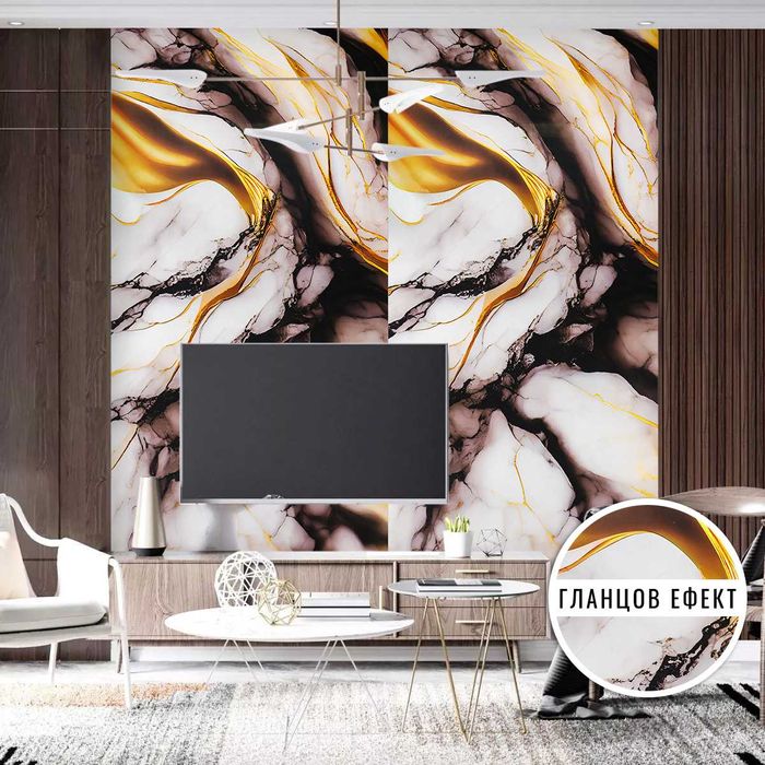 Големи декоративни панели за стени с Гланцов ефект 270х122 см.