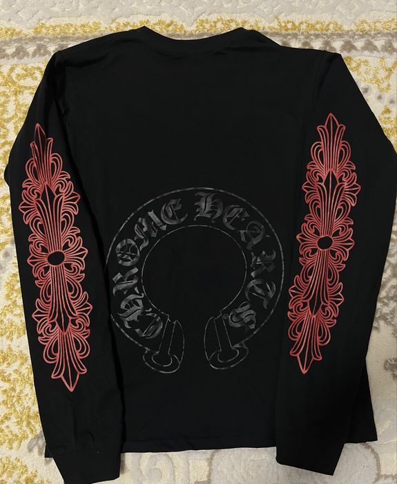 Bluza Chrome Hearts Floral “Scroll Logo Graphic Print Henley”