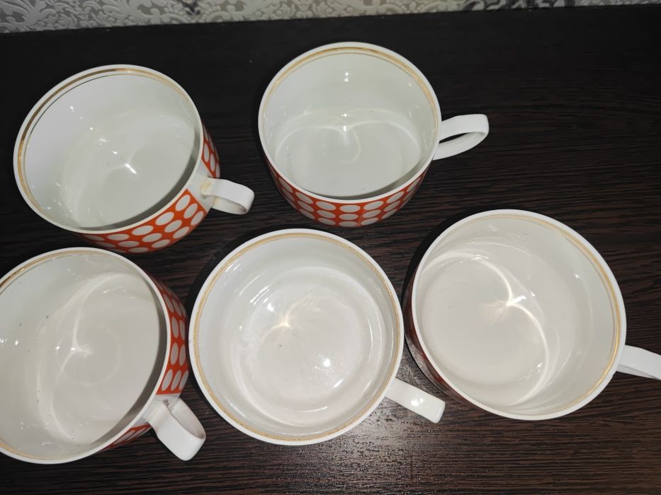 Кружечки фарфор Рига 5 штук