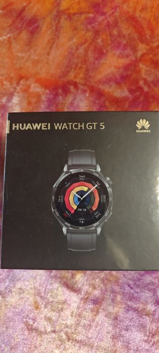 Huawei Watch GT 5 46mm Black – чисто нов, неразпечатан