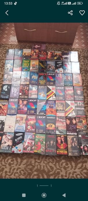 Кассеты разные VHS