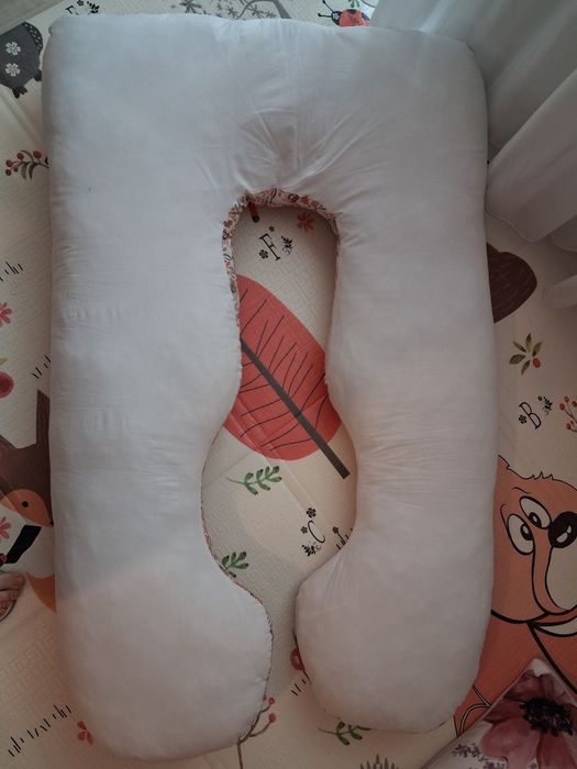 Perna gravide 3in1 Bej cu model Twindeco