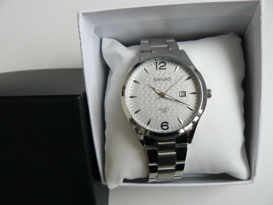 Ceas Barbati SHIVAS A18833-204 White Original Quartz Nou In Cutie