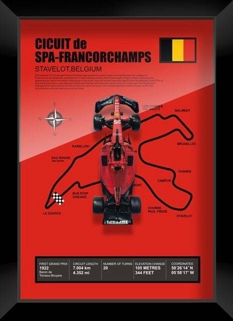 Постер с трассой из F1