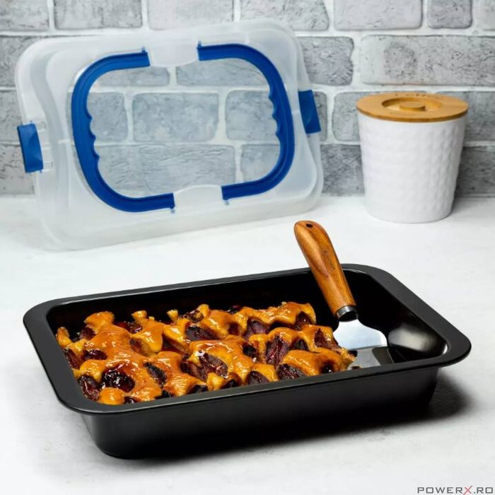 Tava de copt cu capac, 5.5 x 24.5 x 37 cm, Kinghoff