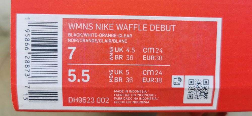 Adidași Nike Waffle noi mărime 38 originali cu bon