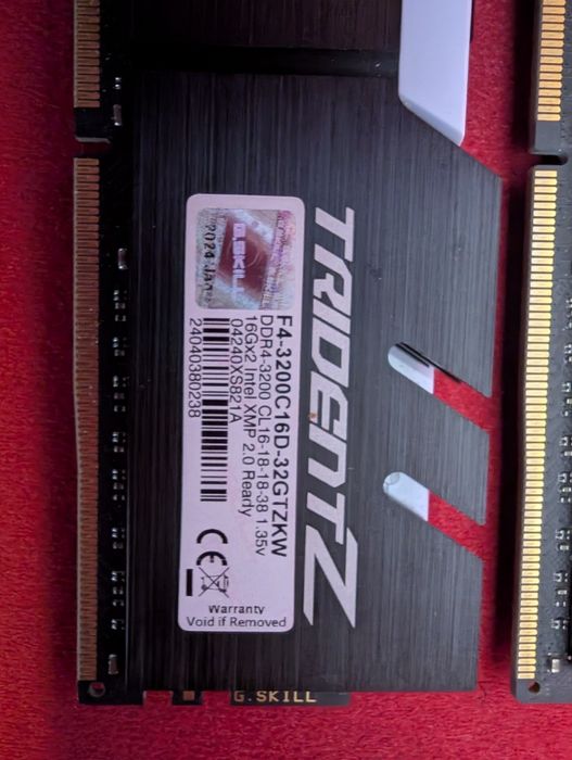 32GB (2x16GB) G.Skill Trident Z | DDR4-3200 CL16 | DDR4 RAM памет за AMD AM4 и за Intel системи