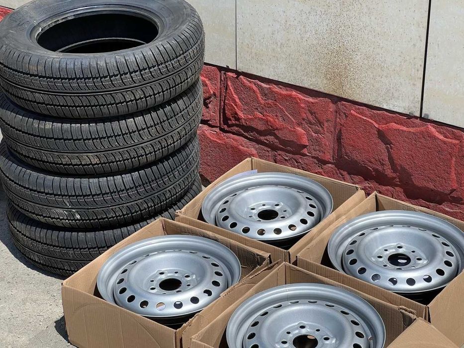 Новые диски R13 (4x98) c новыми шинами KAMA 175/70/13