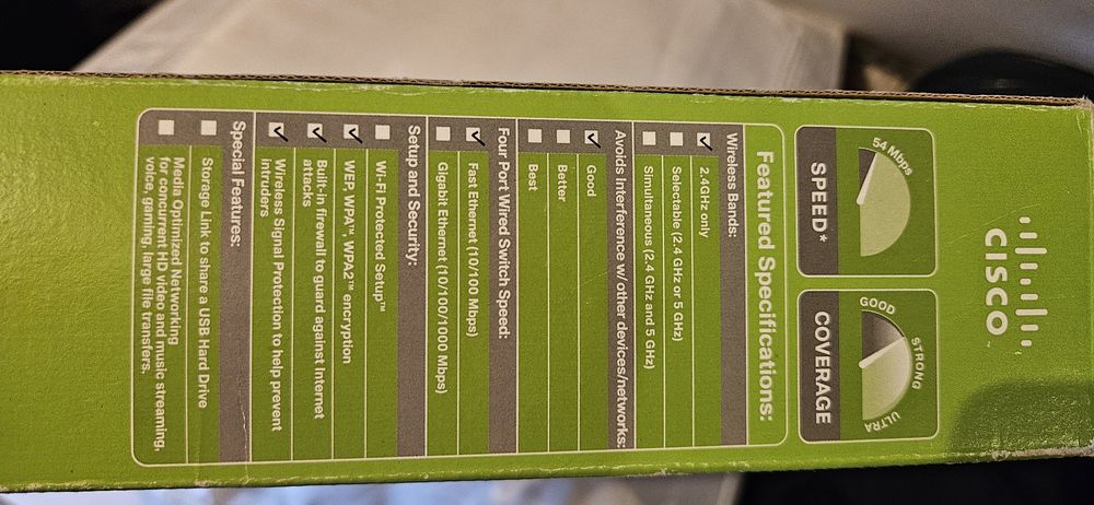 Linkesys CISCO wireless G broadband router