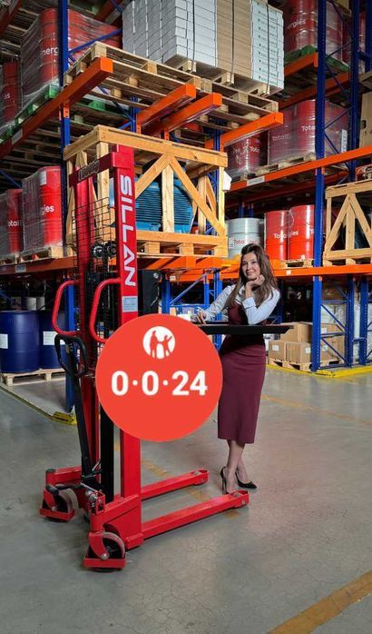 KASPI 0-0-24! Штабелер гидравлический БОСТОН М на 1,5 т.