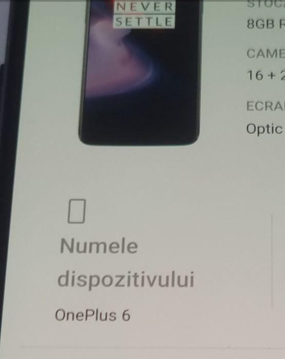 One Plus 6 128 giga 8 giga ram