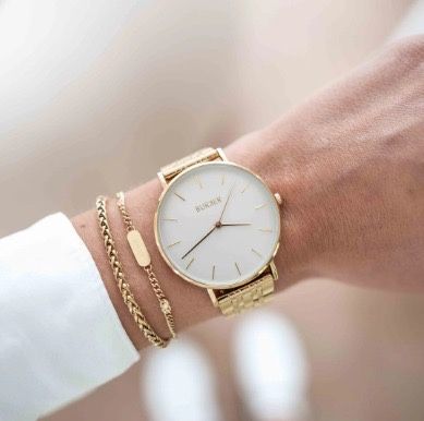 часы Burker Ruby Gold White 38мм