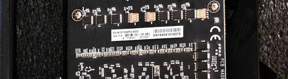 Видео карта Gigabyte GTX 1070 8GB WINDFORCE 2X – отлично състояние