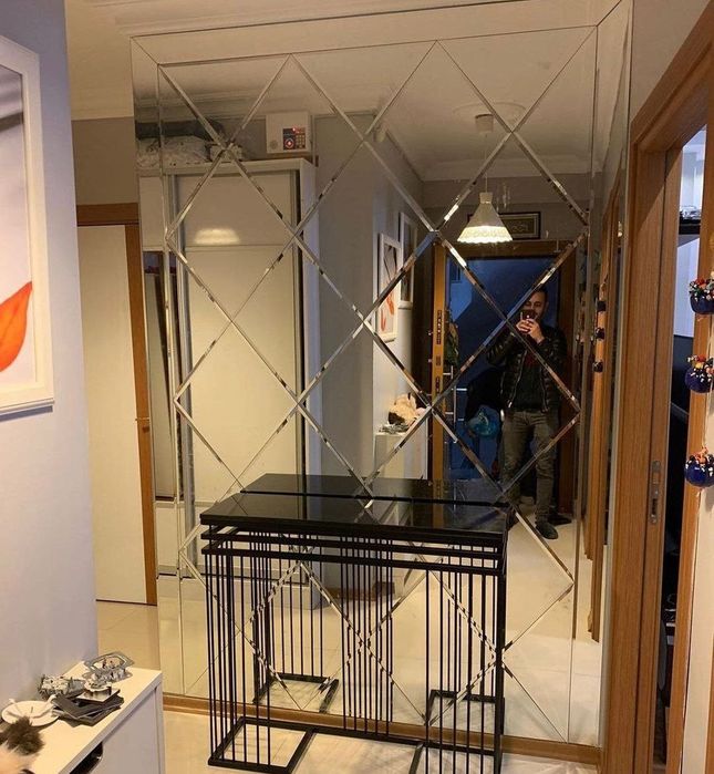 Ромбик Rombik Zerkila Витрина полка Витраж Ойна кесиш хизмати.Душкабин