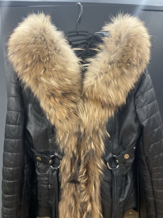 Зимно яке от естествена кожа