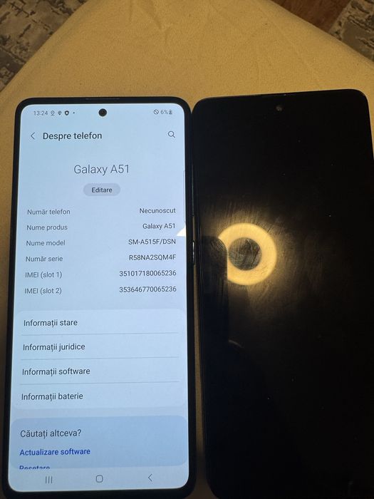 Samsung a51 liber de retea,baterie foarte ok