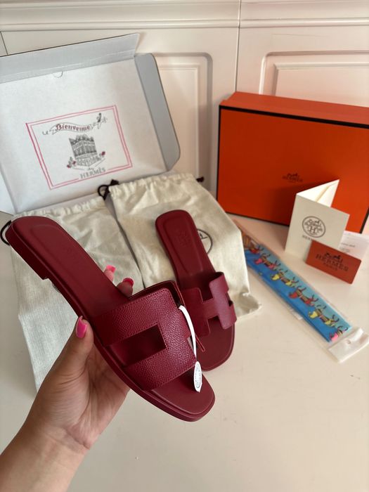 Papuci Hermes Noi , 100% Piele Naturală , Full Box, Mărimi 35/41 !!!