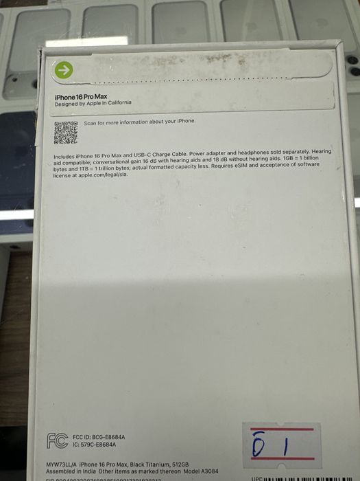 iPhone 16 Pro Max 512gb Black E/sim