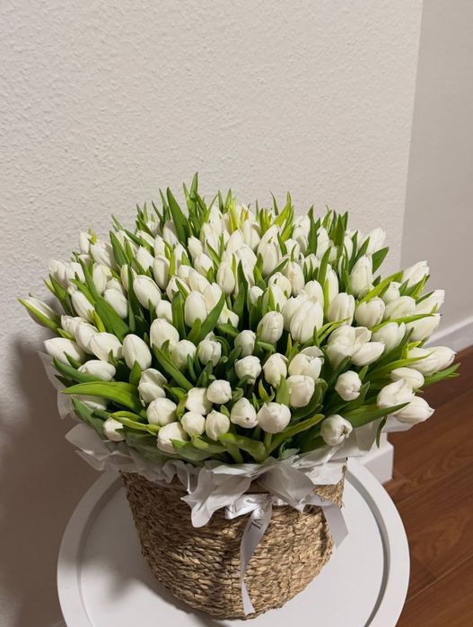 Тюльпаны в кашпо