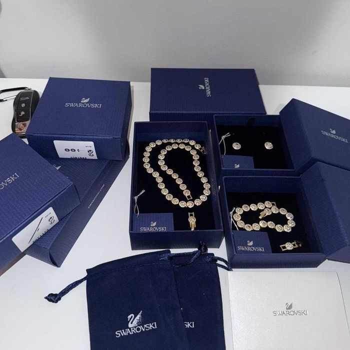 Set Swarovski Angelic Argintiu - Colier/Bratara/Cercei
