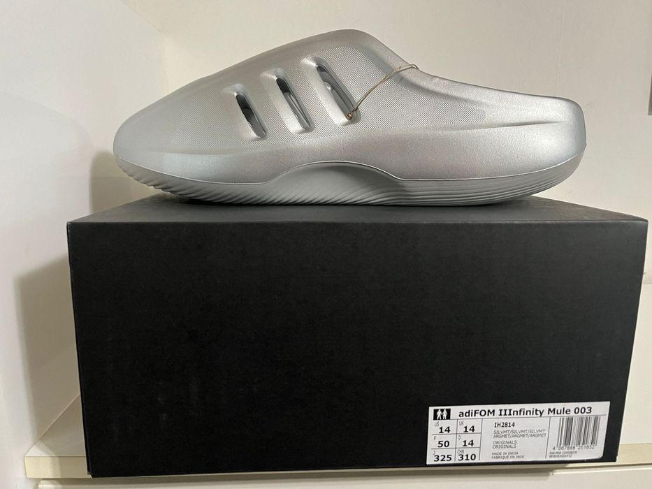 Adifom Silver Metalic Adidas IIInfinity Mules 003 Baschet Papuci