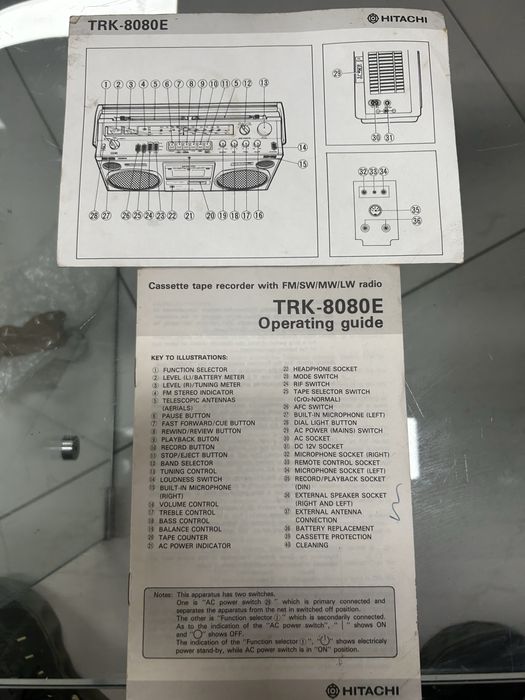 HITACHI TRK-8080E - Boombox - профилактиран