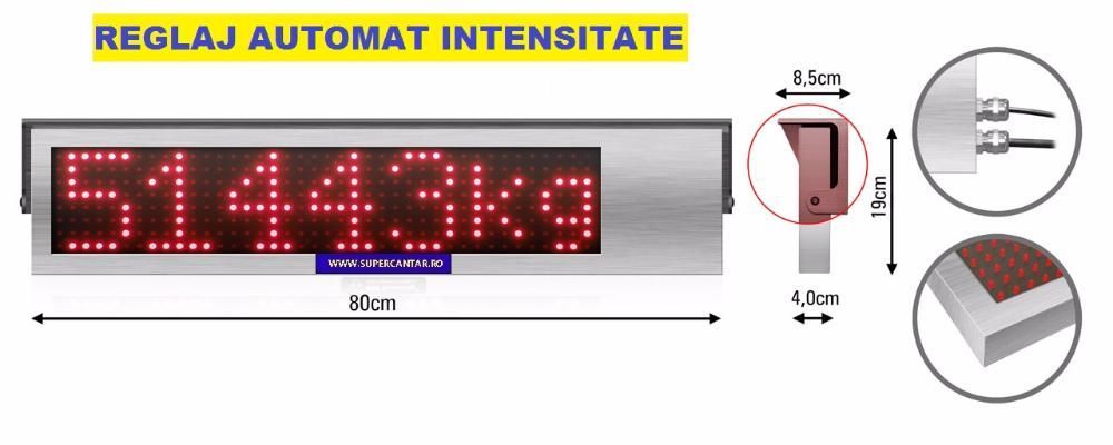 AFISAJ repetor cantar auto LED si SEMAFOR
