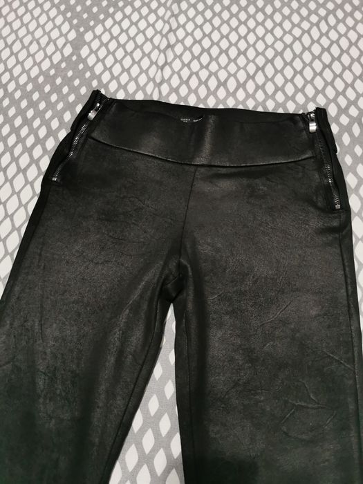 Colanti negri Zara - material texturat