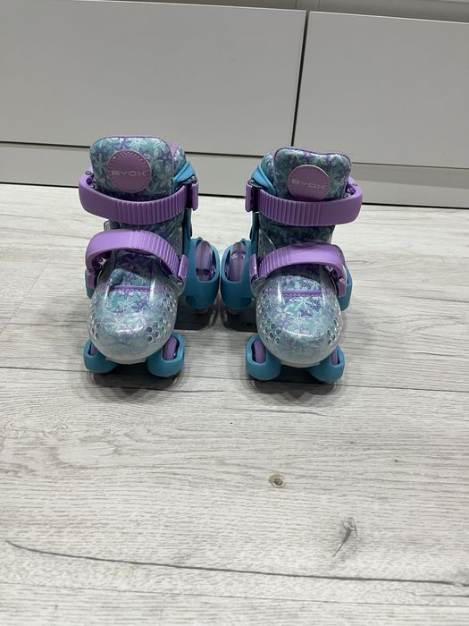 Регулируеми кънки BYOX с PVC колелца LITTLE BEETLE Frozen GIRL XS/26-29/