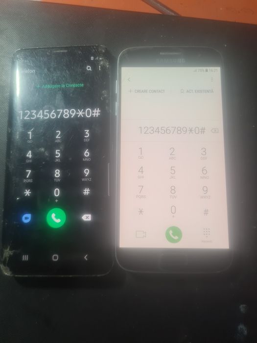vand  2 telefoane  samsung s9  s7 display spart