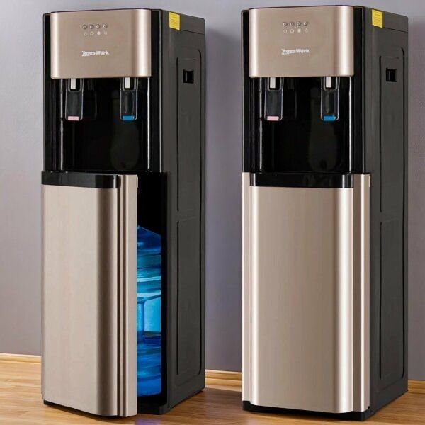 Кулер Aqua Work 41-LDS золотистый, нижняя загрузка бутыли