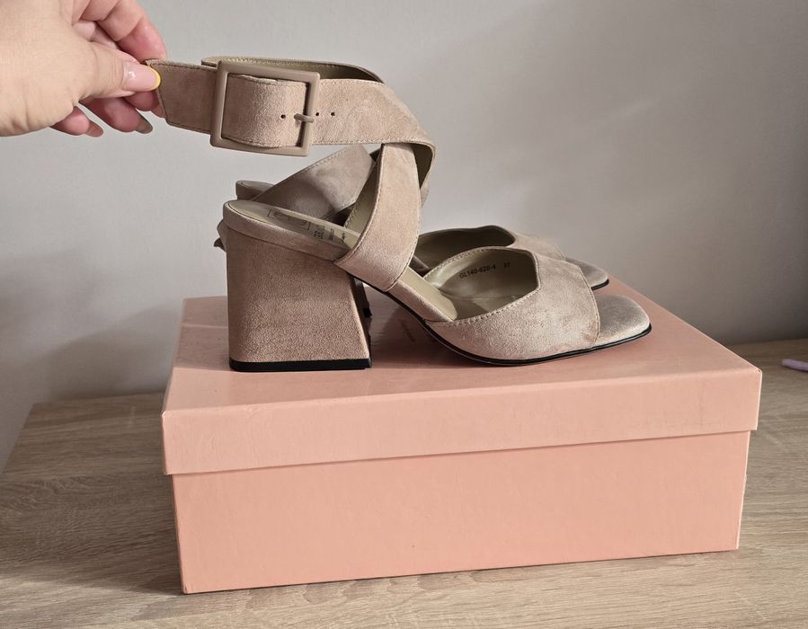 Sandale piele întoarsă