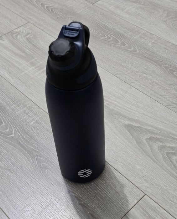 Sticlă sport Fjbottle inox 1L termos, capac magnetic, albastră