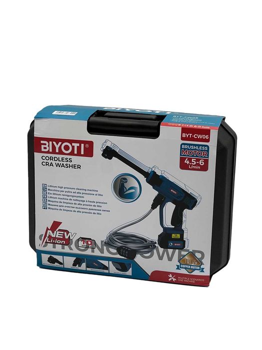 Аккумуляторная мойка высокого давления Biyoti BYT-CW06 300 Вт, 24 бар