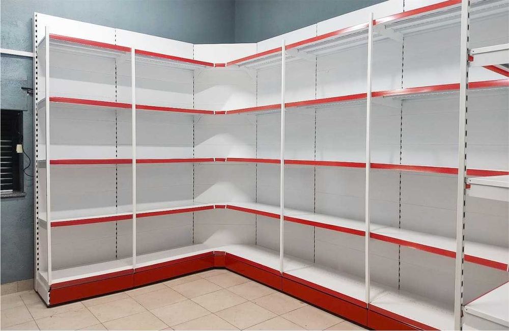 Торговые металлические стеллажи и витрины, Savdo metall tokchalari