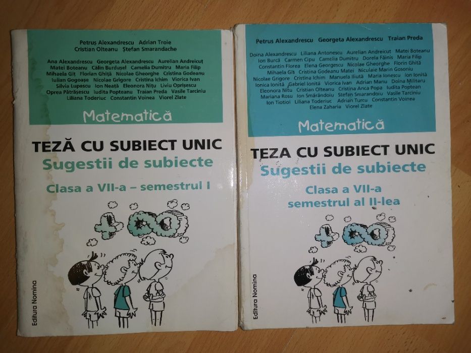 Manuale/culegeri matematica/romana cl. V-VIII